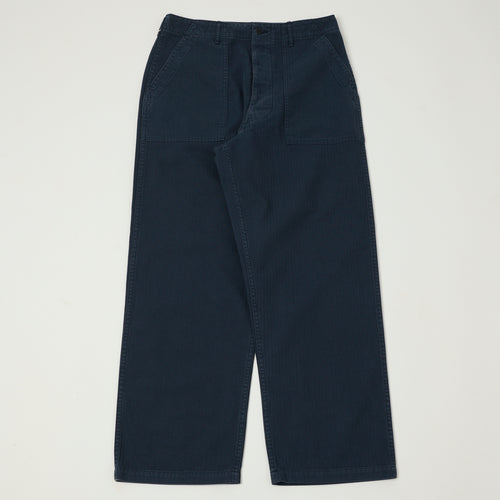 orSlow Herringbone Twill Lightweight Fatigue Pants - Navy