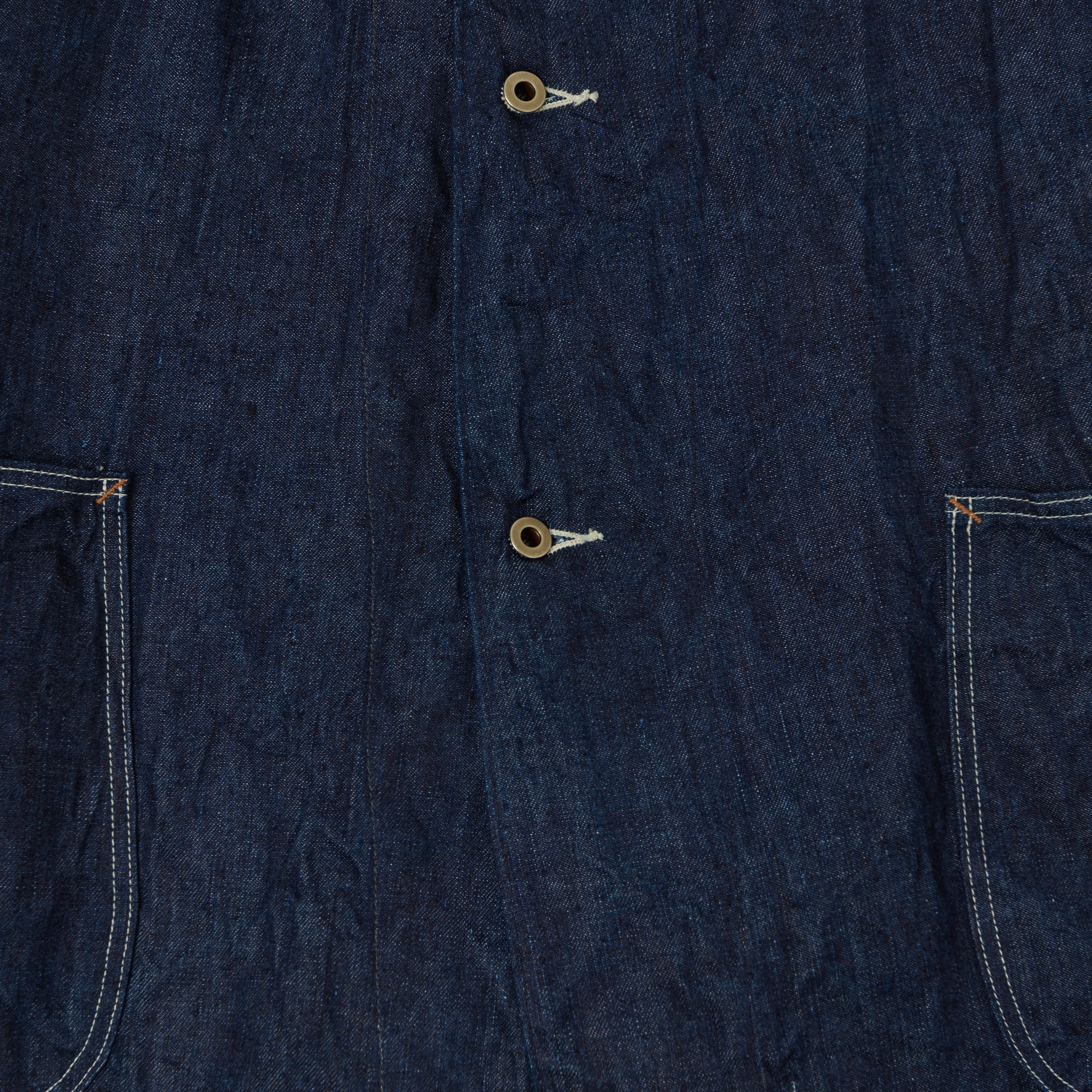 orSlow Linen Denim Chore Jacket - One Wash