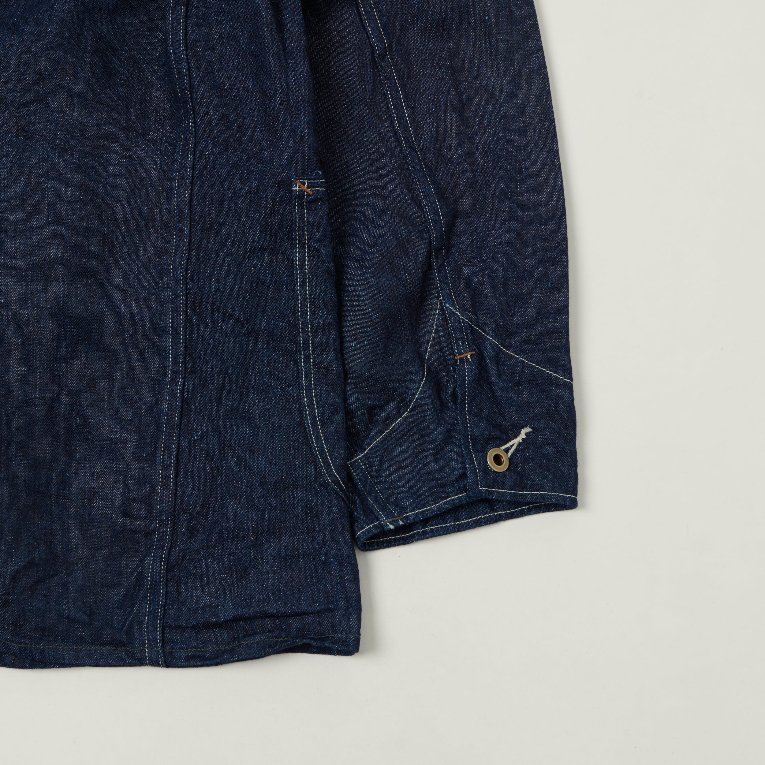 orSlow Linen Denim Chore Jacket - One Wash