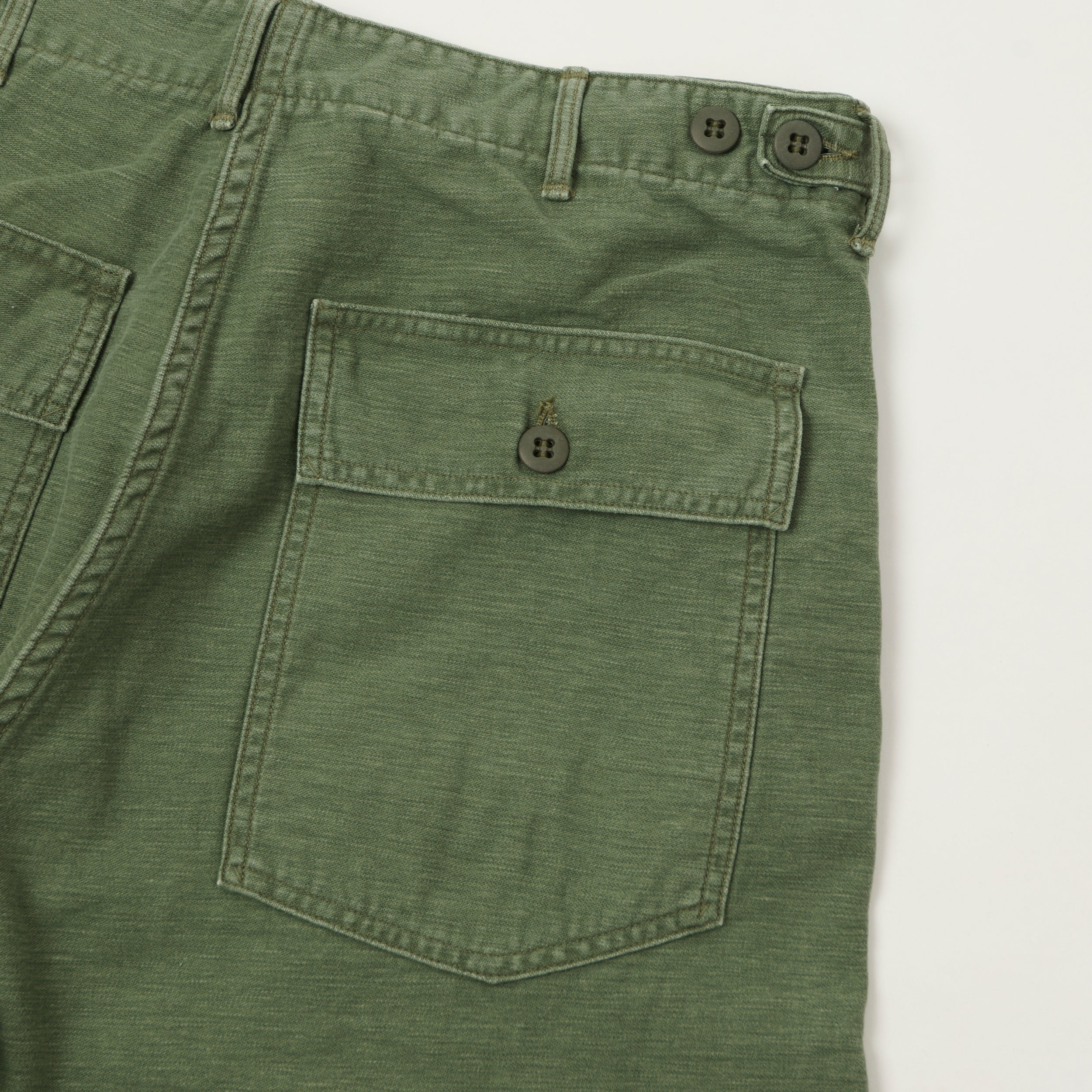 orSlow U.S. Army Fatigue Trousers - Green Used Wash