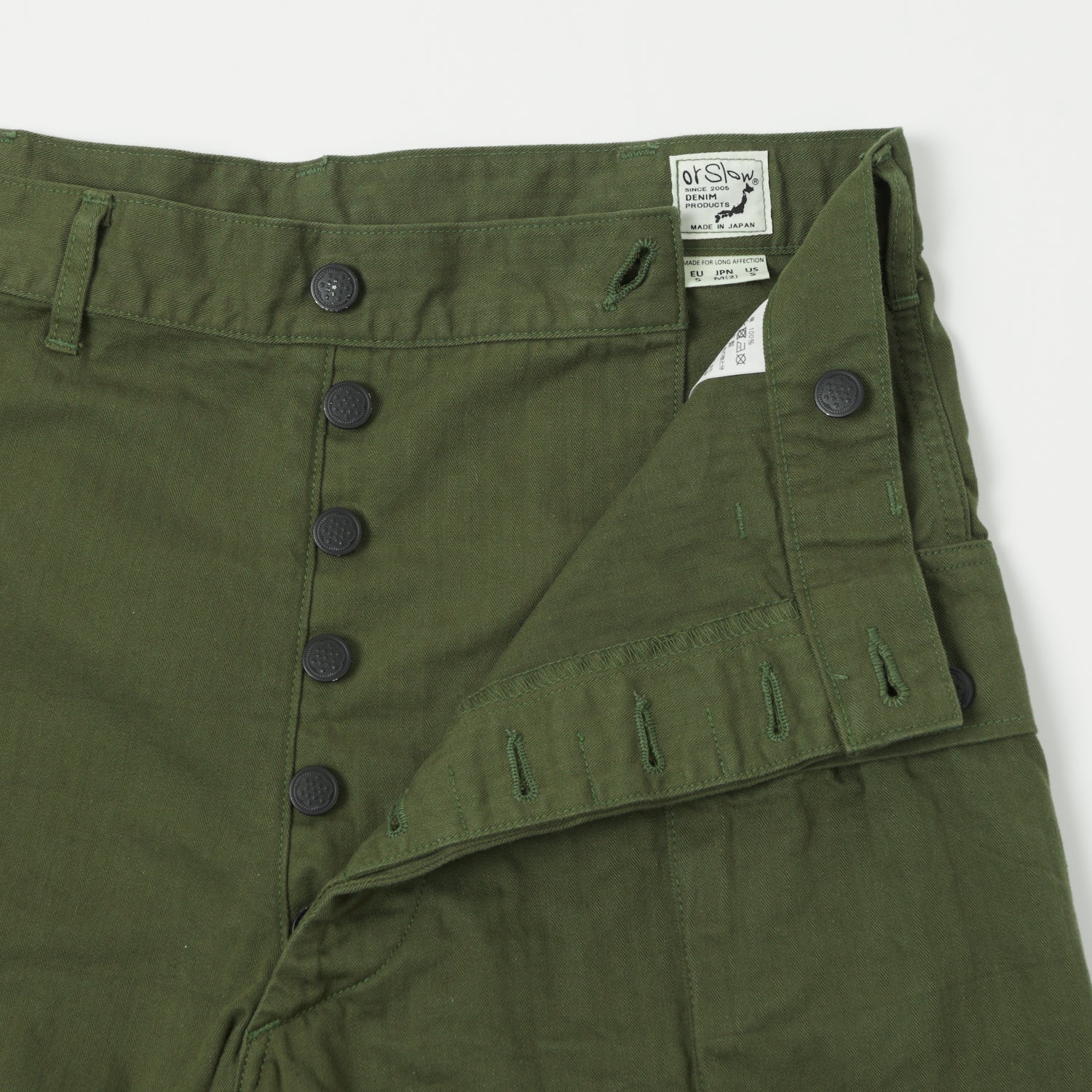 orSlow U.S. Army Two Pocket Cargo Short - Olive Green