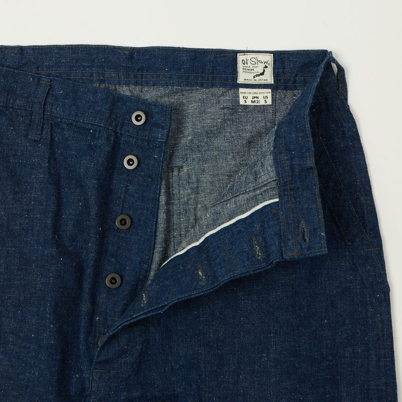 orSlow U.S. Navy Denim Trousers - One Wash