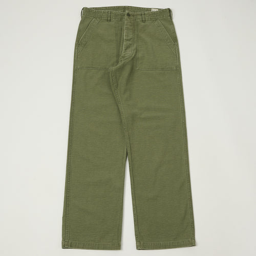 orSlow Vintage Fit U.S. Army Fatigue Trousers - Olive Stone Wash