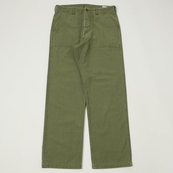 orSlow Vintage U.S. Army Fatigue Trousers - Olive Stone Wash