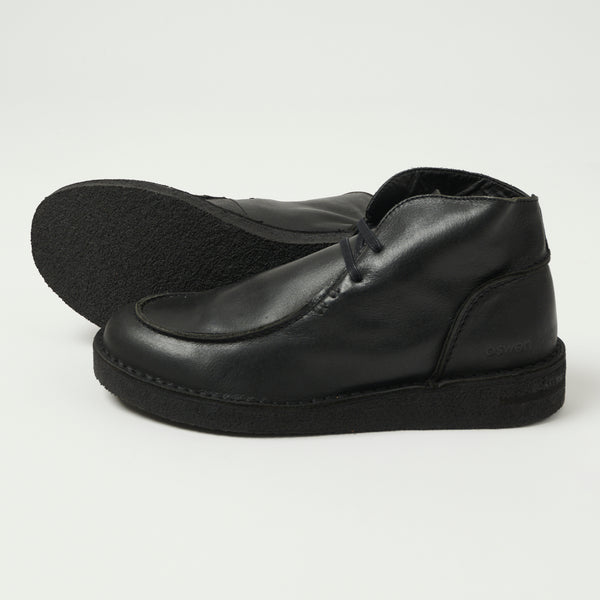 Oswen Ewaldi Buffalo Leather Shoe - Black