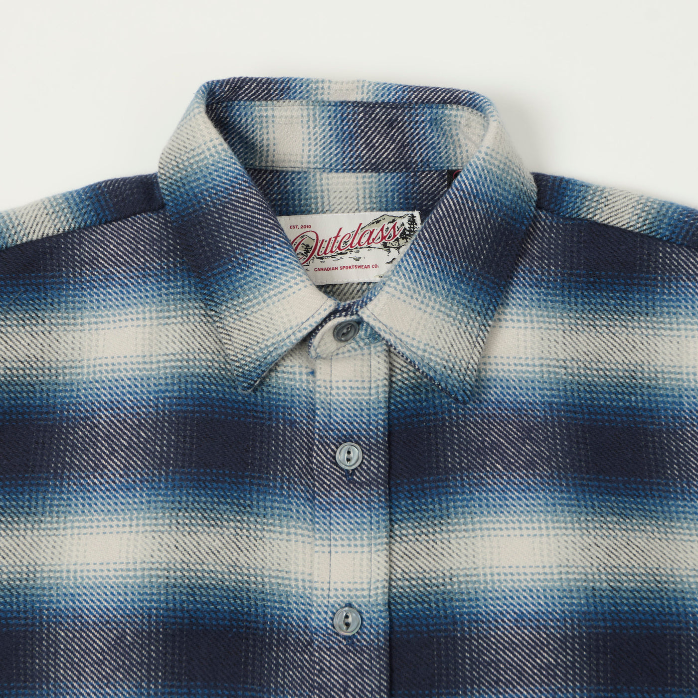 Outclass Blanket Easy Shirt - Blue Shadow Plaid