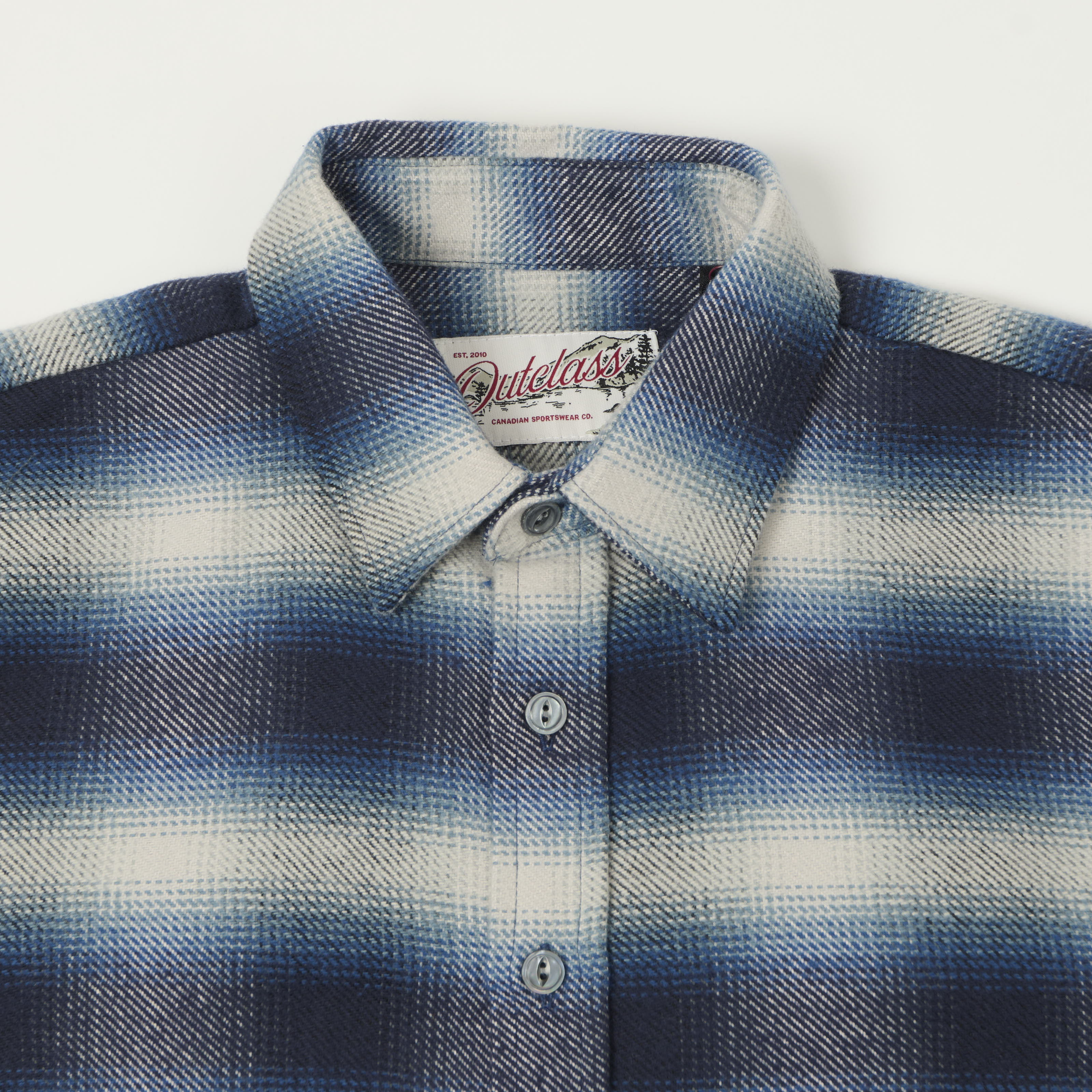 Outclass Blanket Easy Shirt - Blue Shadow Plaid