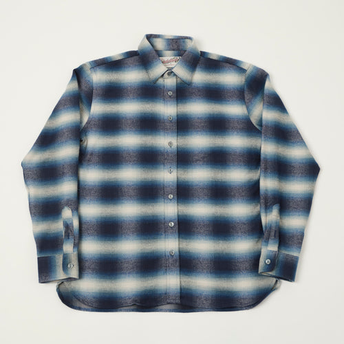 Outclass Blanket Easy Shirt - Blue Shadow Plaid