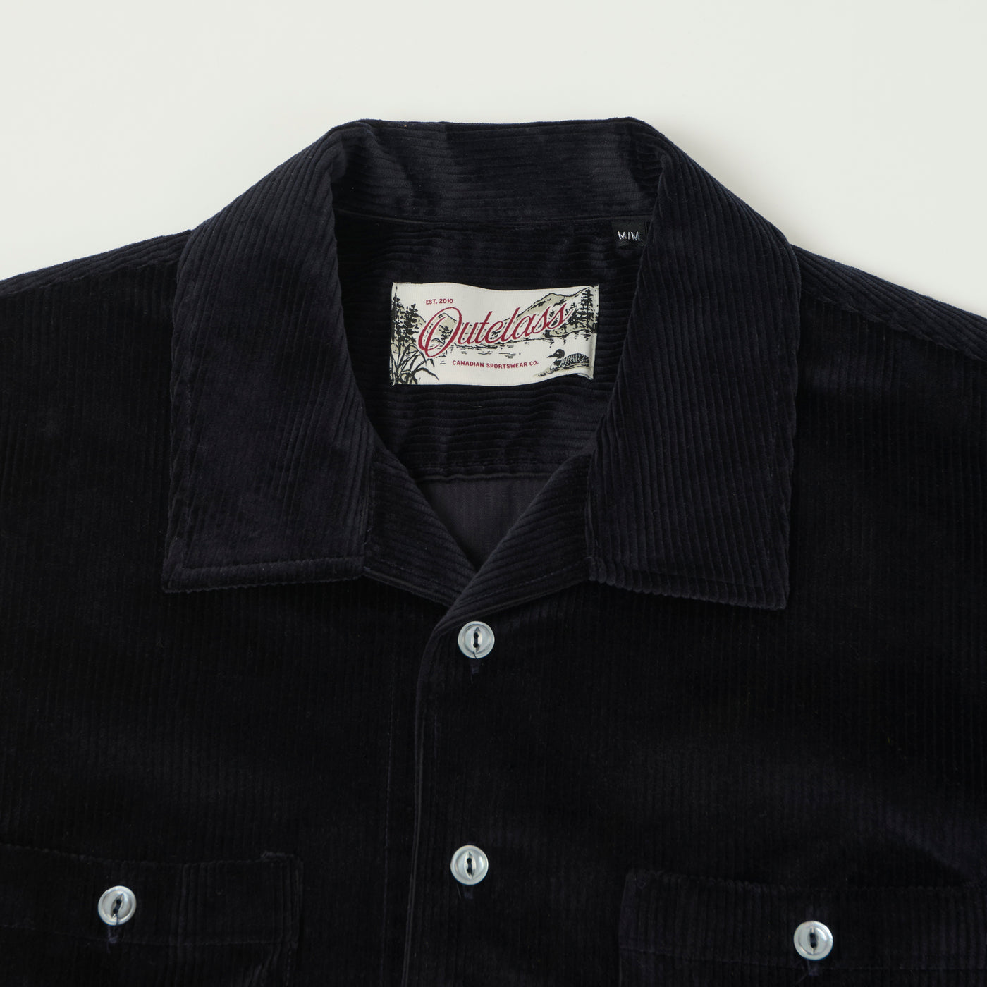 Outclass Corduroy Club Shirt - Navy
