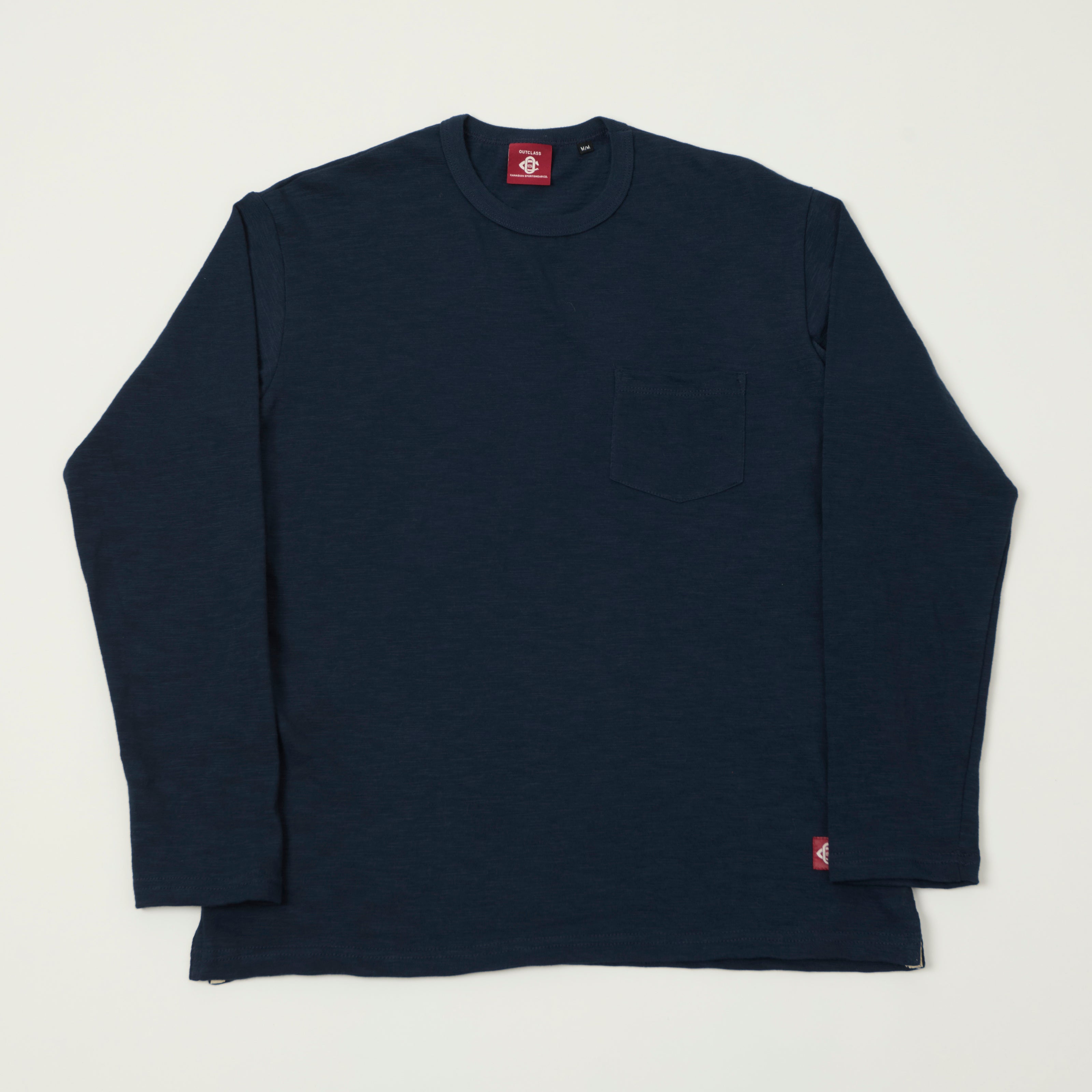 Outclass Double Slub Pocket T-Shirt - Navy