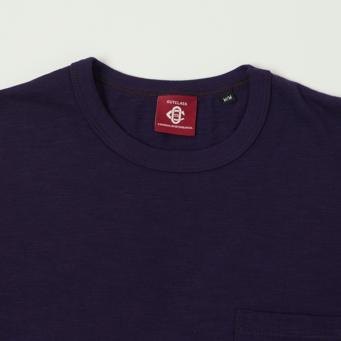 Outclass Double Slub Pocket T-Shirt - Eggplant