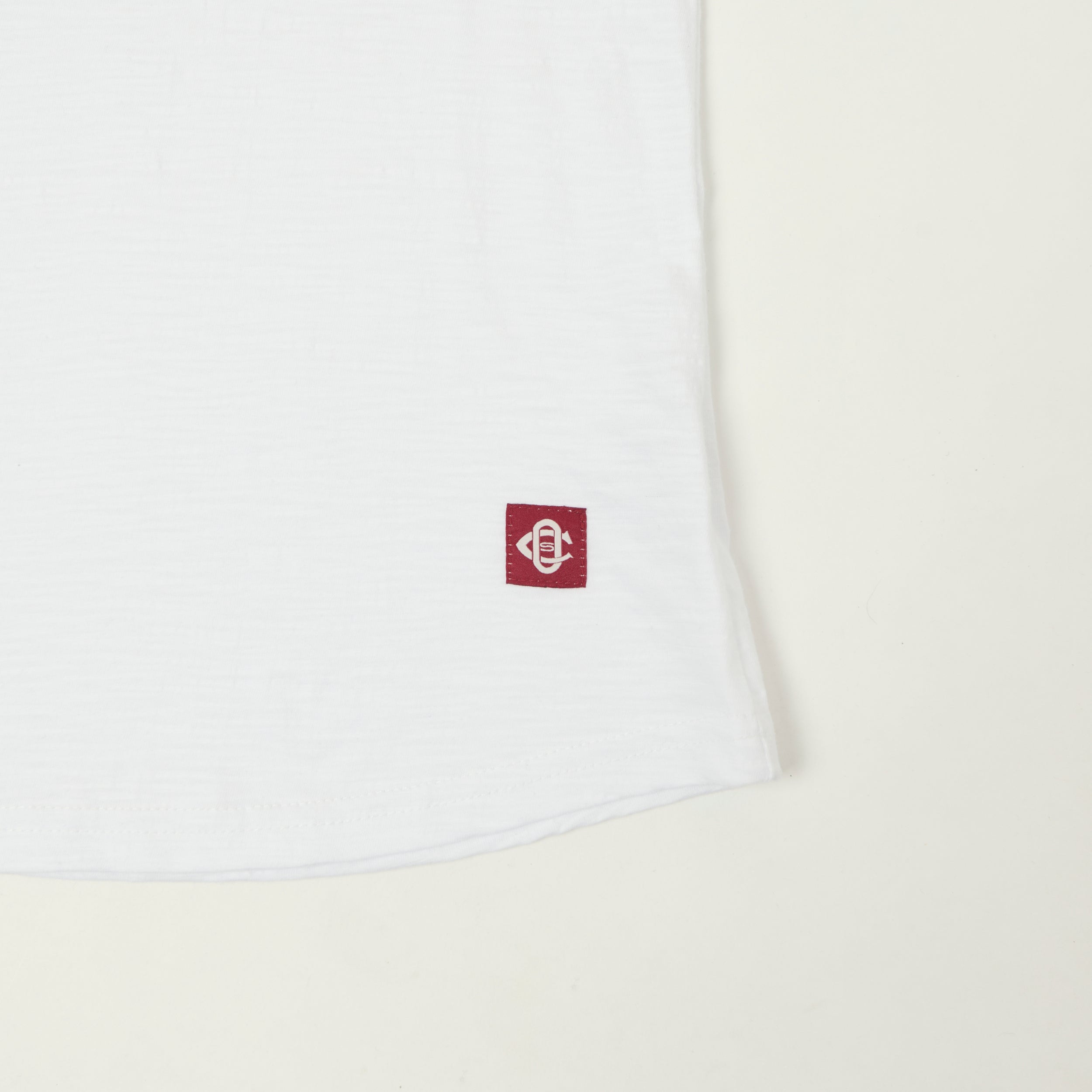 Outclass Slub Knit Henley T-Shirt - White