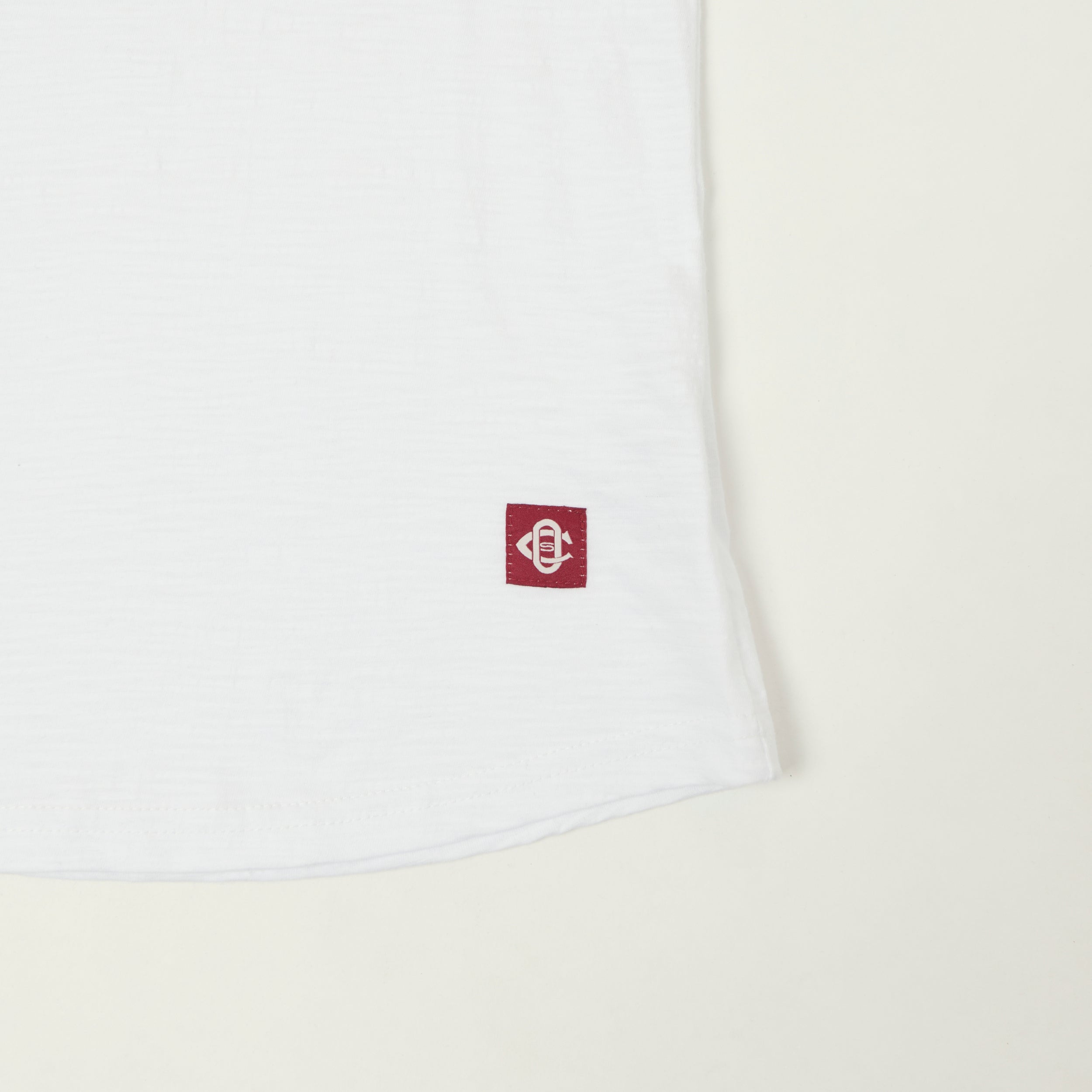 Outclass Slub Knit Henley T-Shirt - White