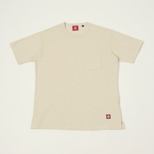 Outclass Slub Knit Pocket T-Shirt - Birch