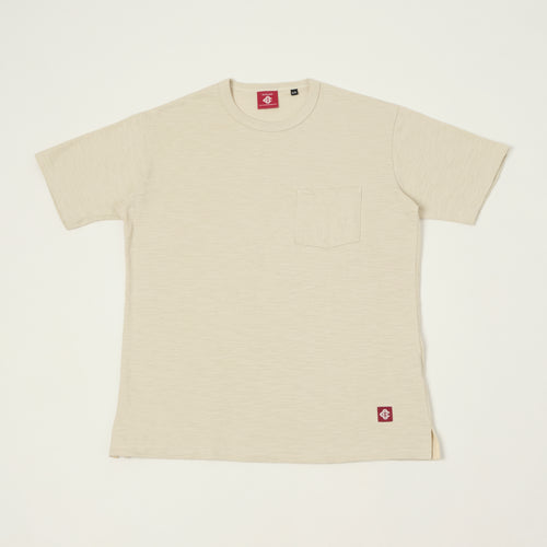Outclass Slub Knit Pocket T-Shirt - Birch