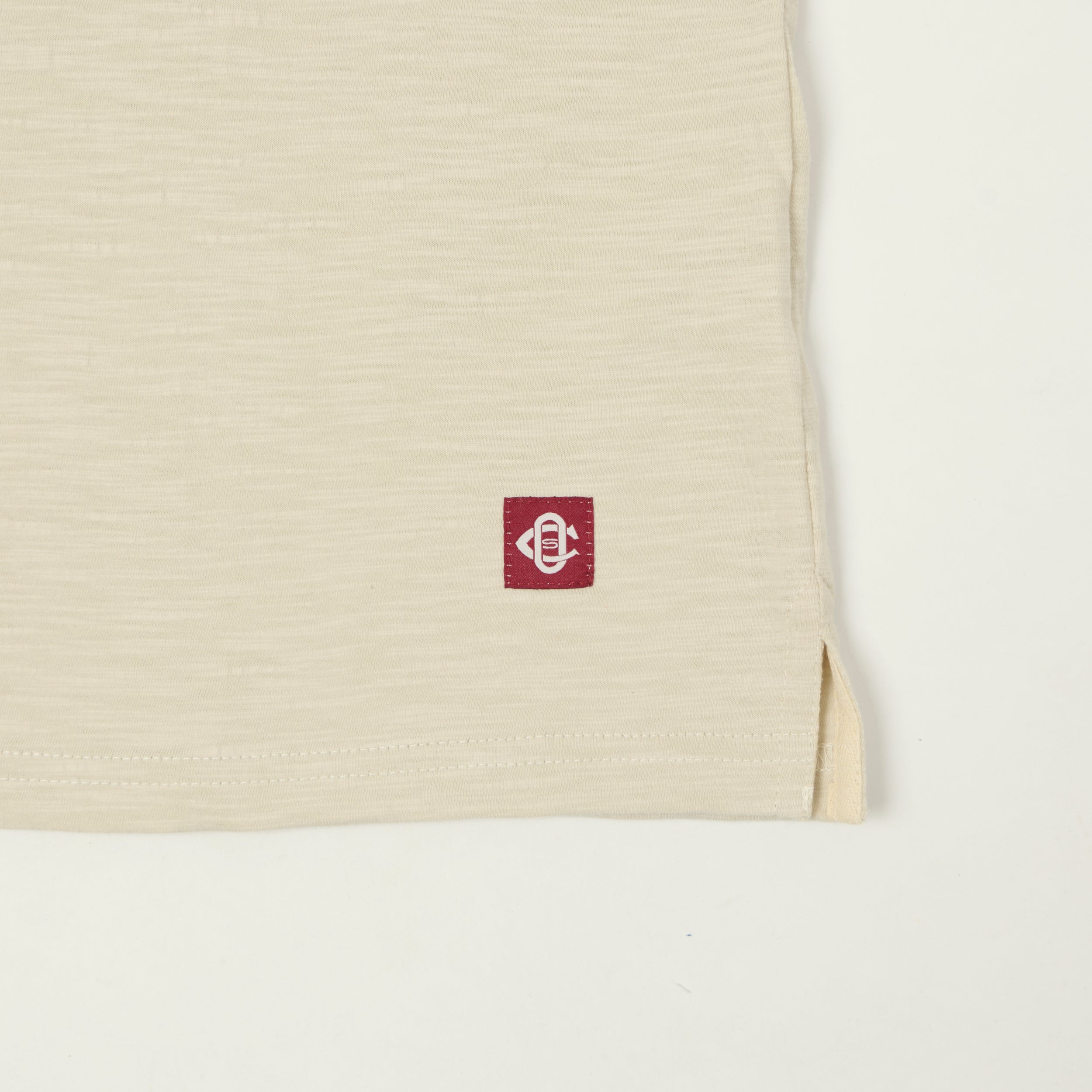 Outclass Slub Knit Pocket T-Shirt - Birch