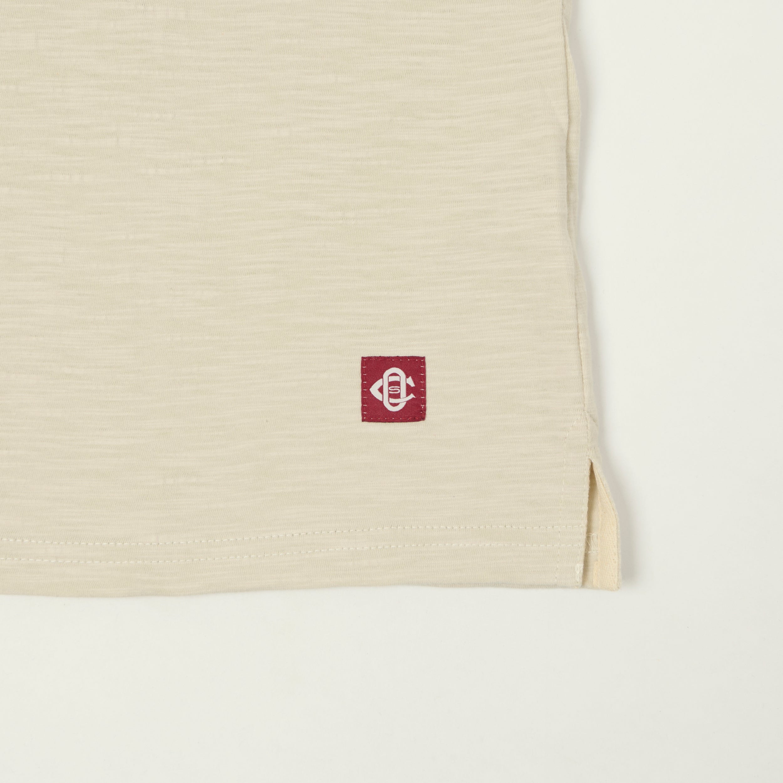 Outclass Slub Knit Pocket T-Shirt - Birch