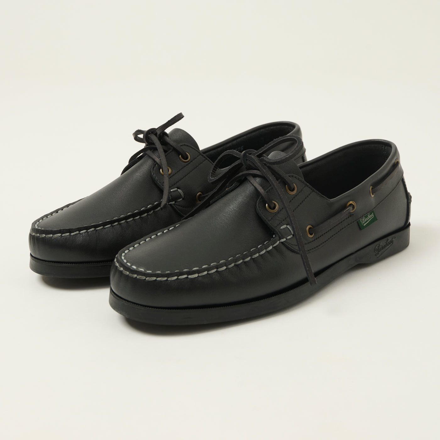 Paraboot Barth Marine Boat Shoe - Lis Noir