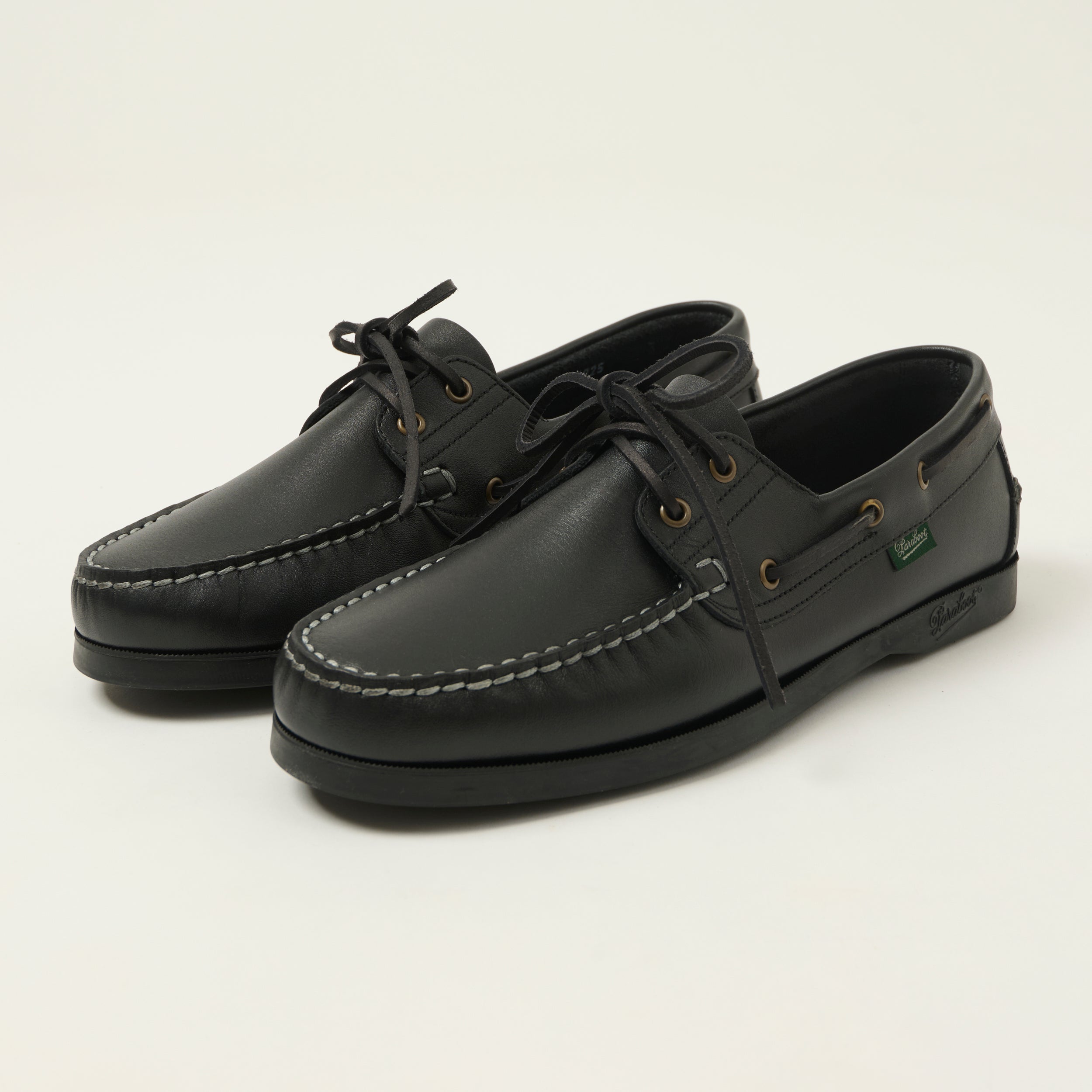 Paraboot Barth Marine Boat Shoe - Lis Noir