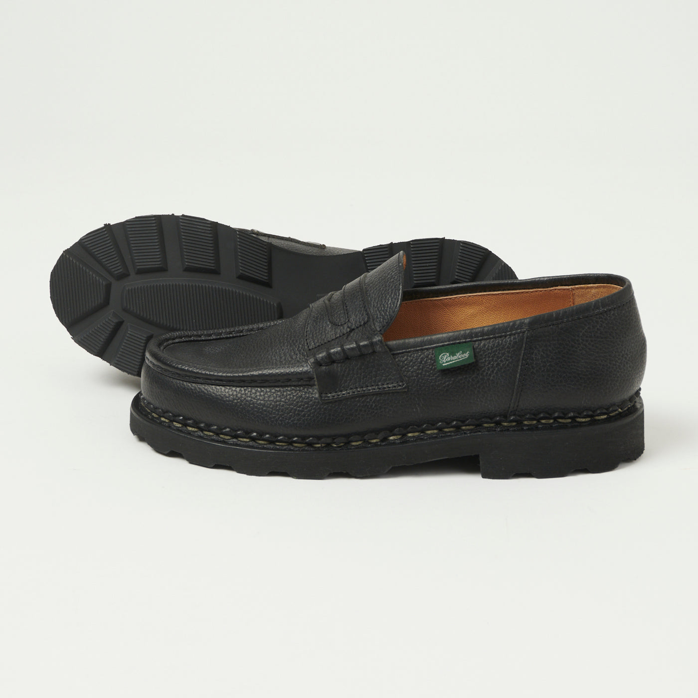 Paraboot Reims Marche Loafer - Black Grain Noir