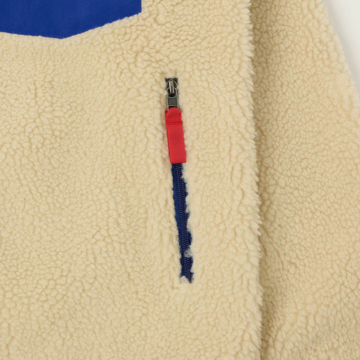 Patagonia Classic Retro-X Fleece Jacket - Dark Natural/Cobalt Blue