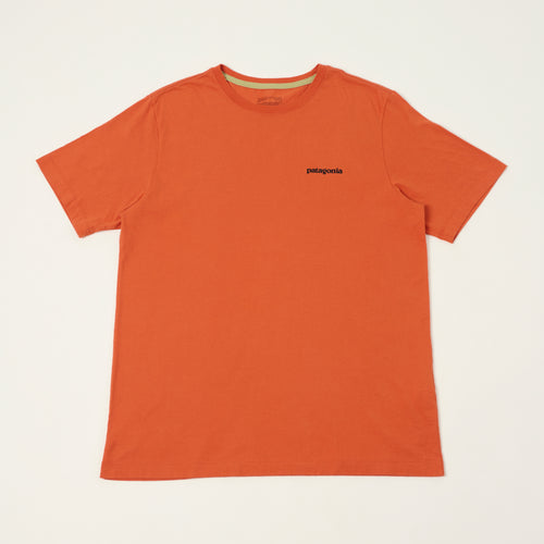 Patagonia P-6 Logo T-Shirt - Coal Orange