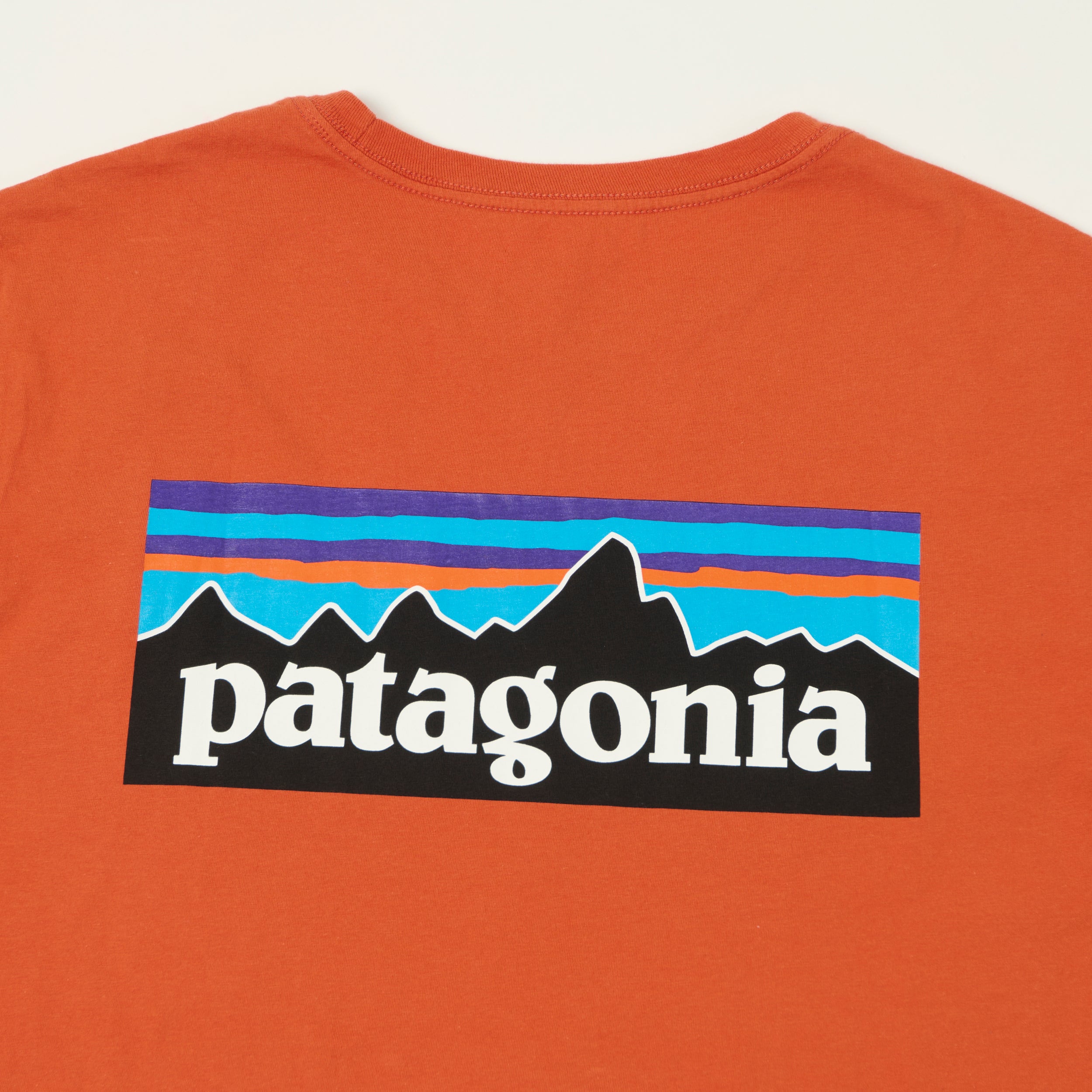 Patagonia P-6 Logo T-Shirt - Coal Orange