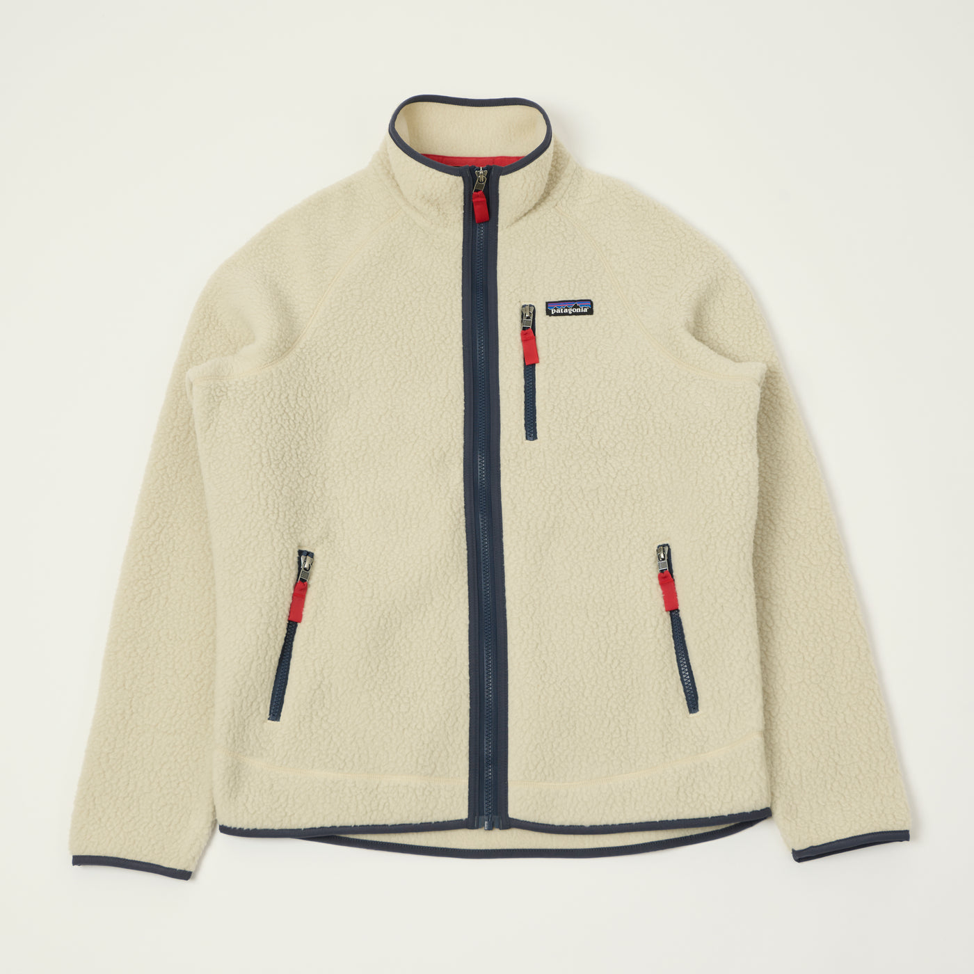 Patagonia Retro Pile Jacket - Pelican White/Smolder Blue