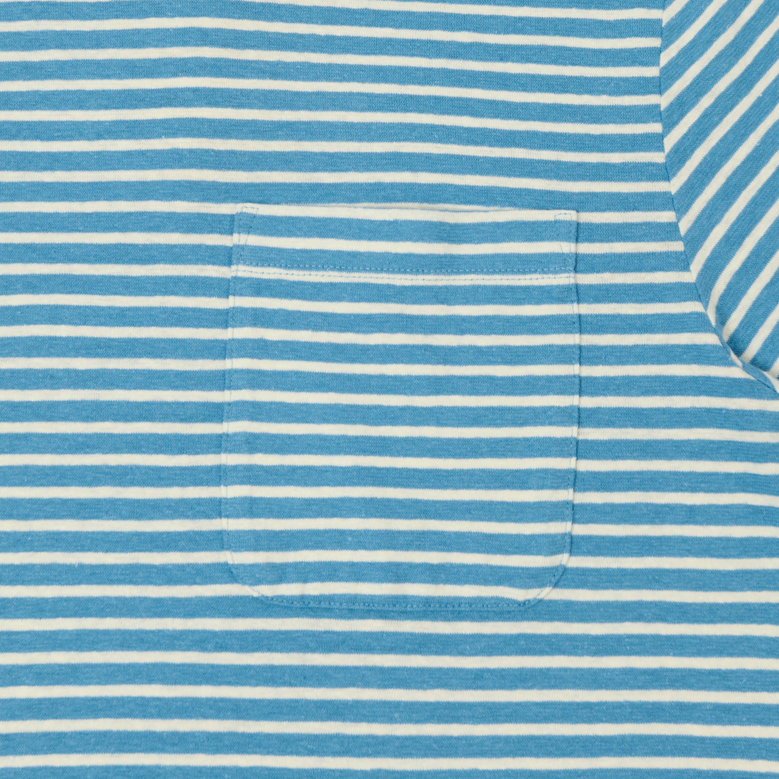 Patagonia Trail Harbor Striped Pocket Tee - Shore Blue