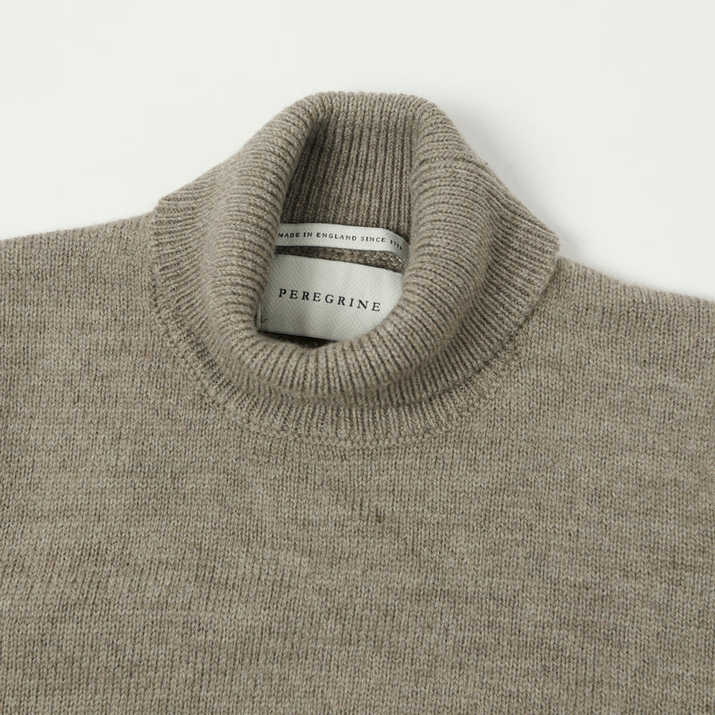 Peregrine Makers Stitch Polo Neck Jumper - Oak