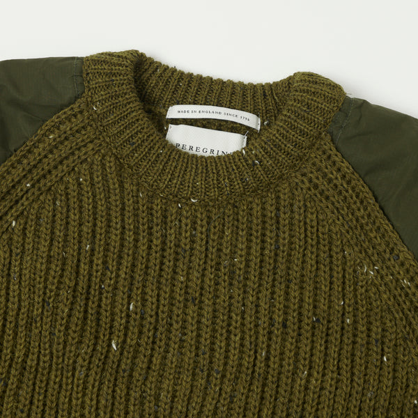 Peregrine Commando Patch Sweater - Khaki
