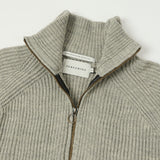 Peregrine Ford Zip Neck Jumper - Light Grey