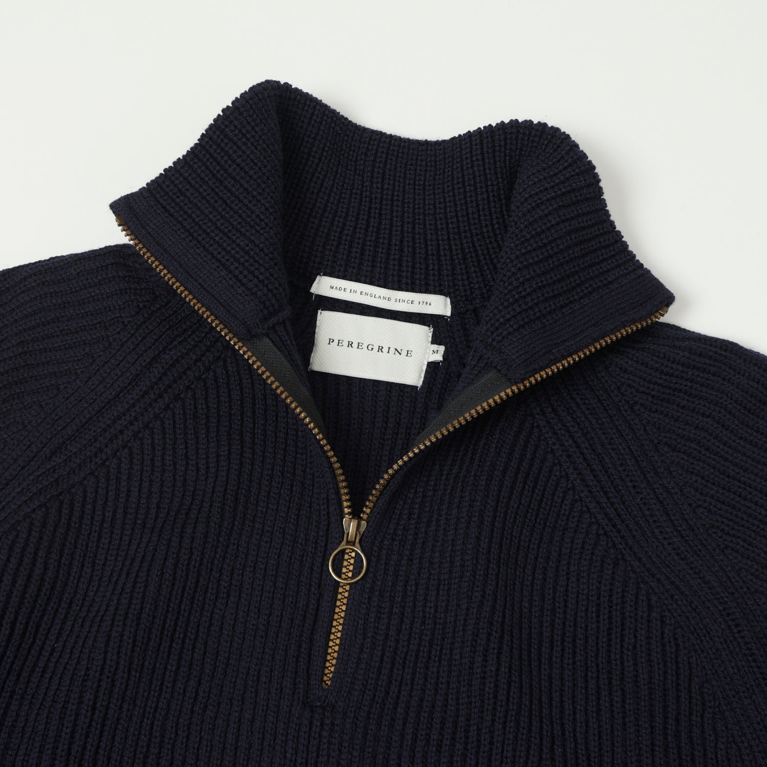 Peregrine Ford Quarter Zip Jumper - Navy