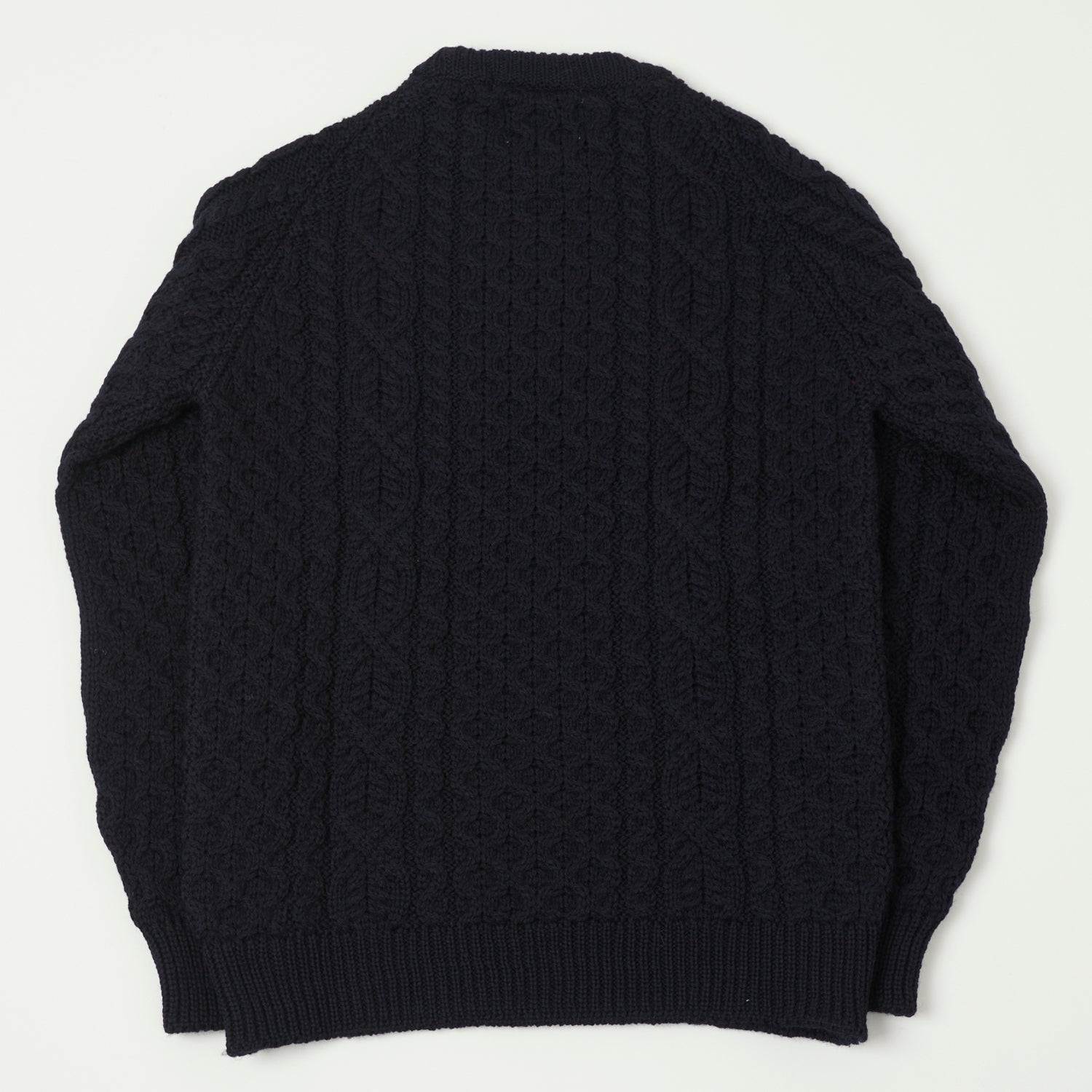 Peregrine Hudson Aran Jumper - Navy