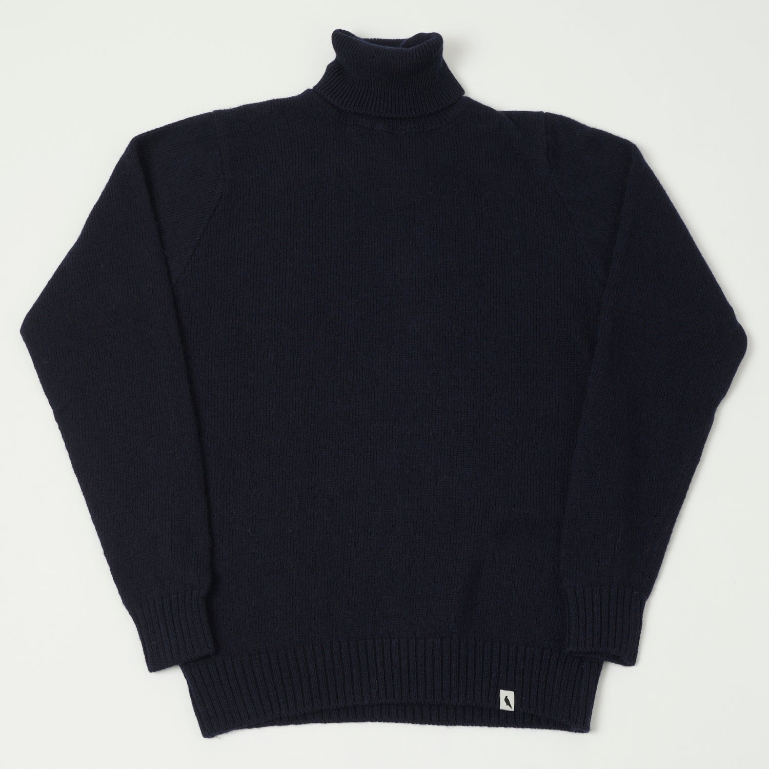 Peregrine Makers Stitch Polo Neck Jumper - Navy | SON OF A STAG