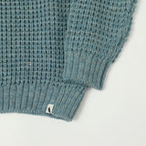 Peregrine Waffle Crew Neck Jumper - Seafoam