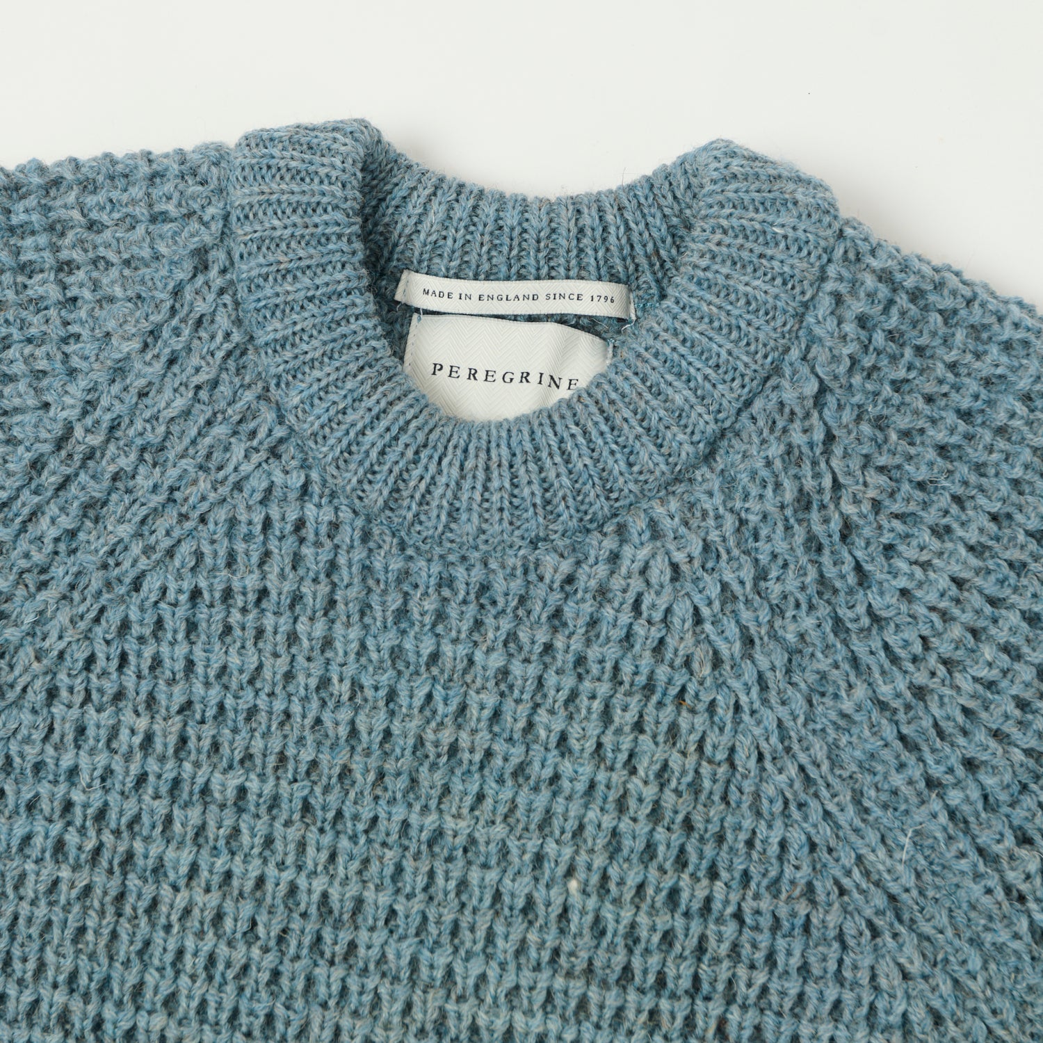 Peregrine Waffle Knit Jumper - Seafoam