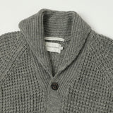 Peregrine Waffle Shawl Cardigan - Steel