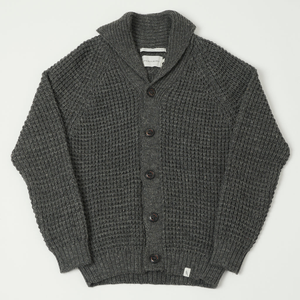 Peregrine Waffle Shawl Cardigan - Nimbus