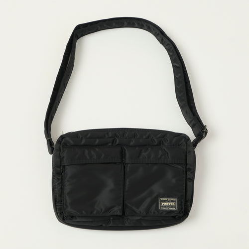 Porter-Yoshida & Co. Bio-Nylon Tanker Zipped Sling Bag - Black