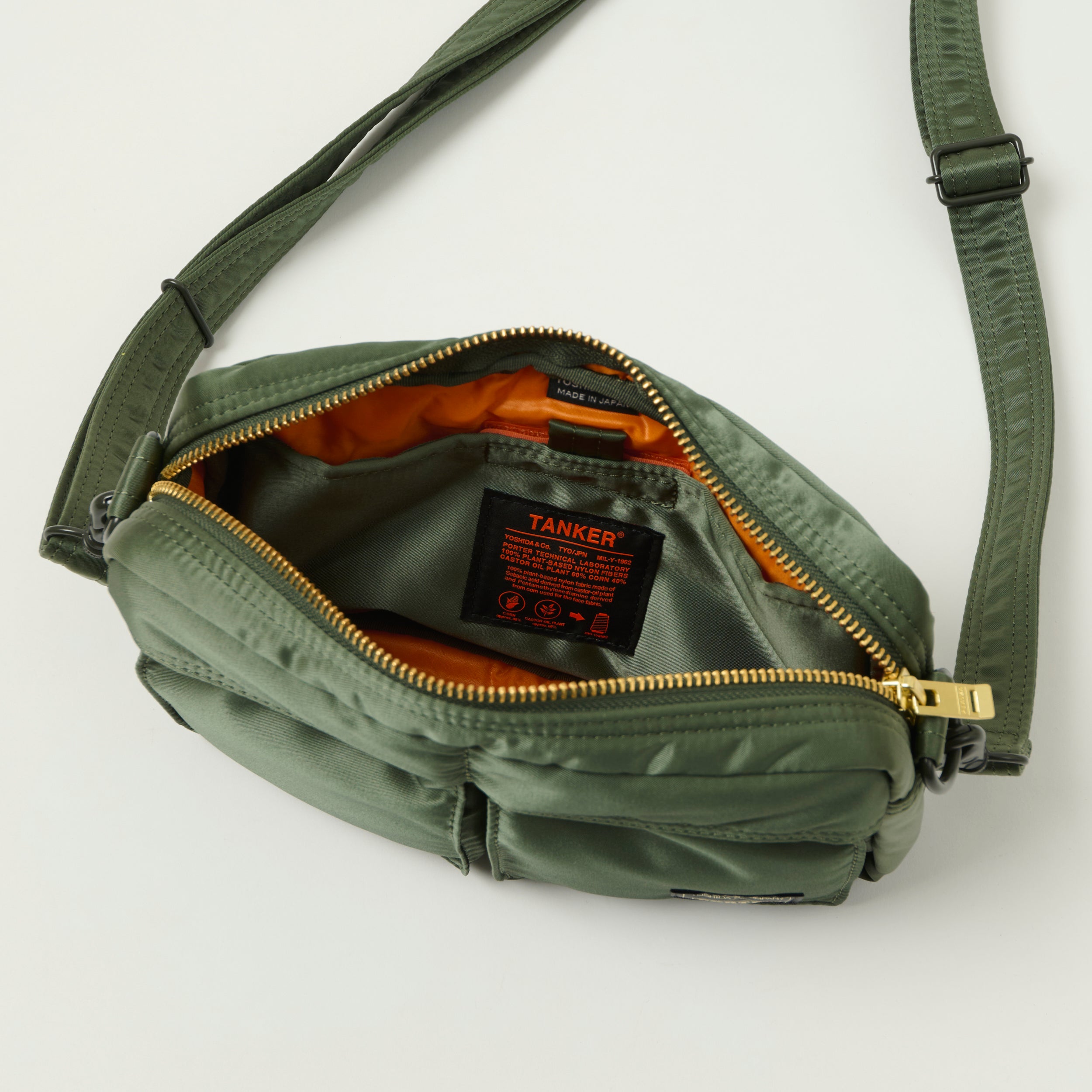 Porter-Yoshida & Co Bio Tanker Sling Bag - Sage Green – SON OF A STAG