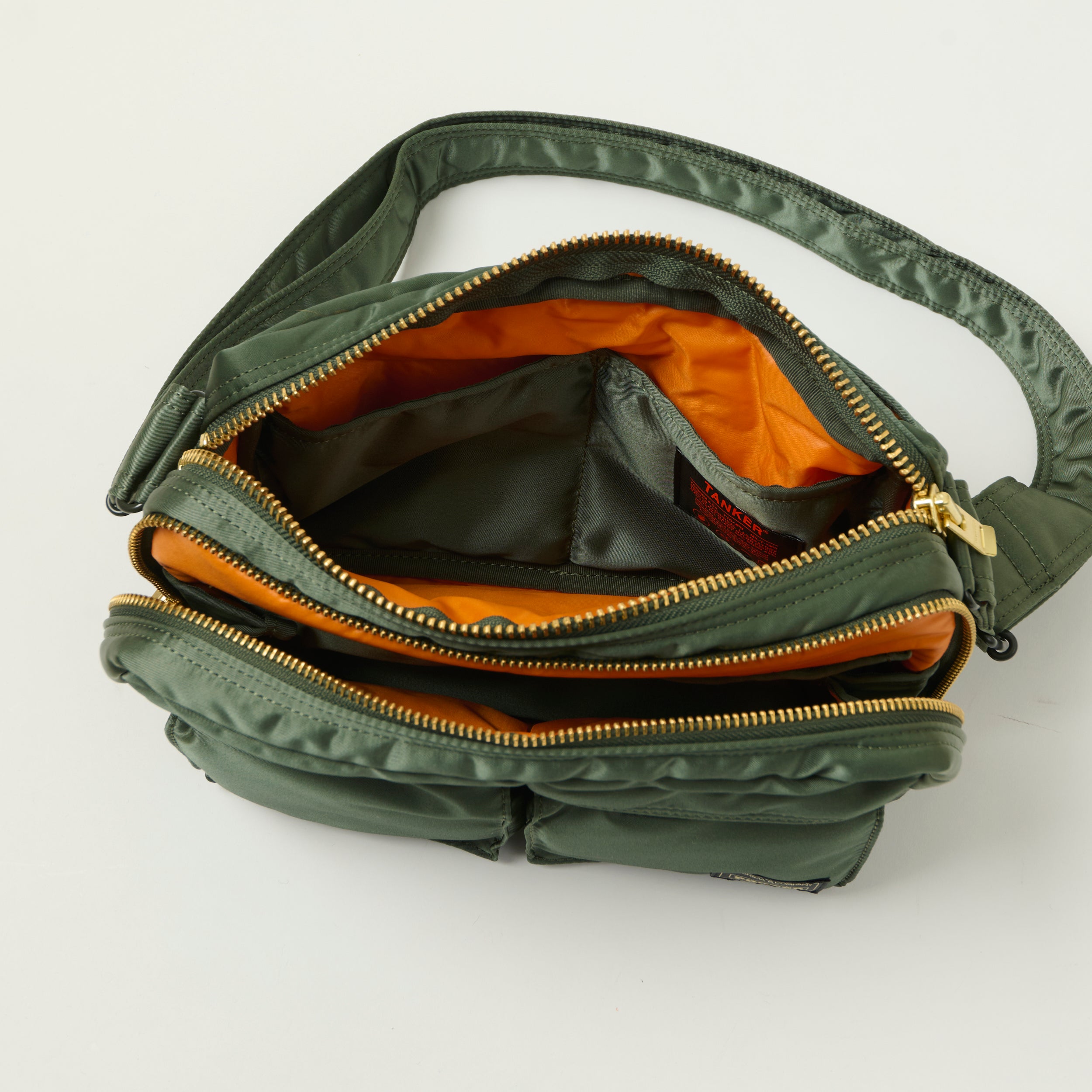 Porter-Yoshida & Co Bio Tanker Zipped Sling Bag - Sage Green – SON