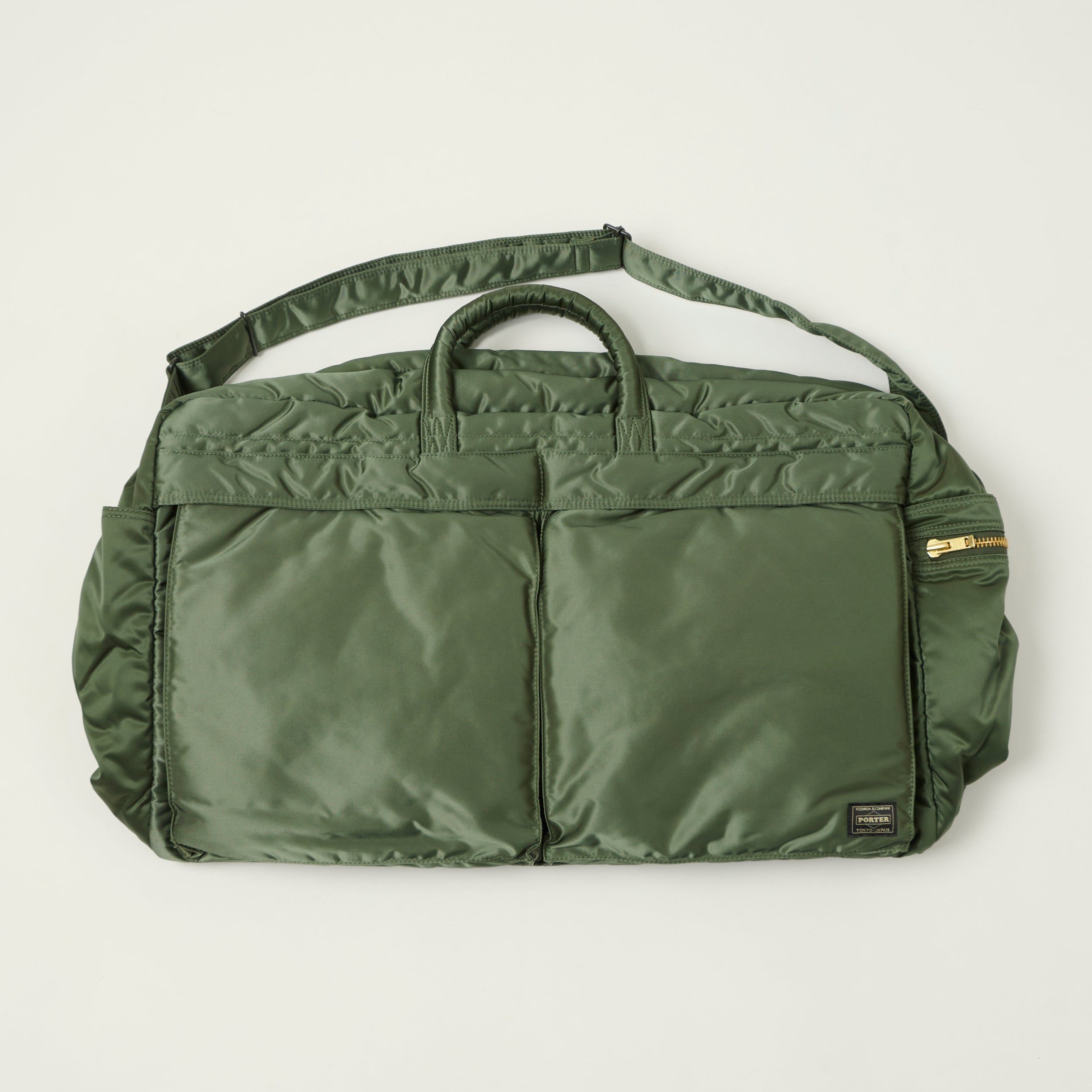 Porter-Yoshida & Co. Tanker 2Way Boston Bag (Small) - Sage Green