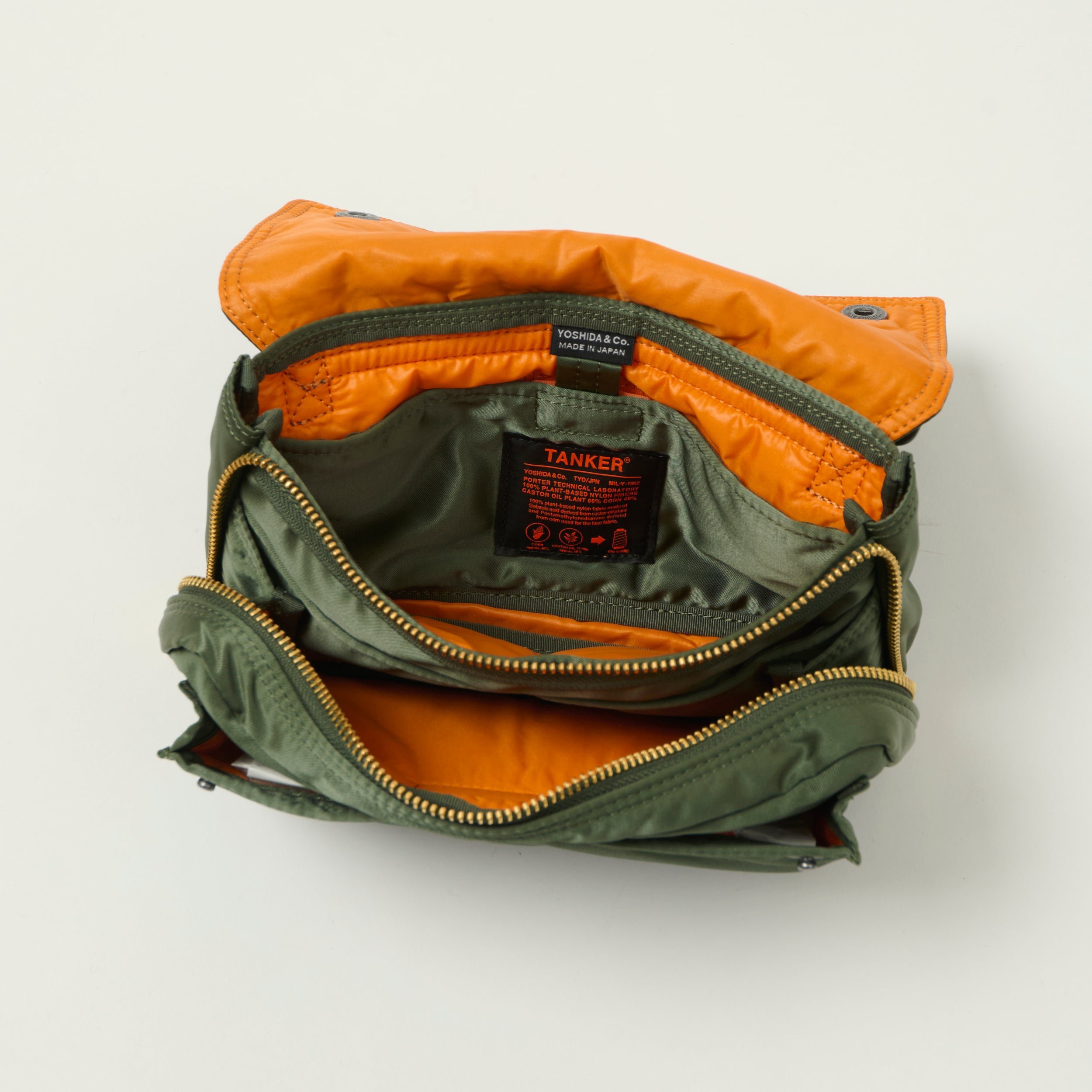 Porter-Yoshida & Co Bio Tanker Envelope Bag - Sage Green – SON OF