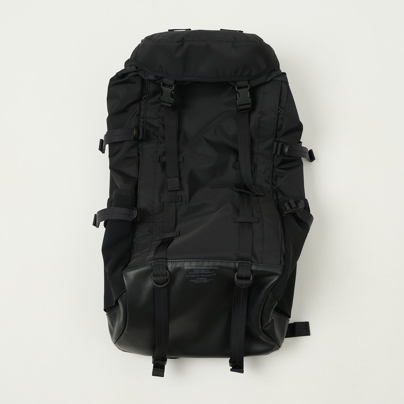 Porter-Yoshida & Co. Monochrome Backpack - Black