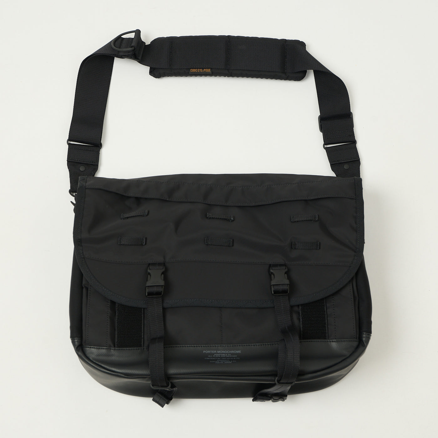 Porter-Yoshida & Co. Monochrome Messenger Bag - Black