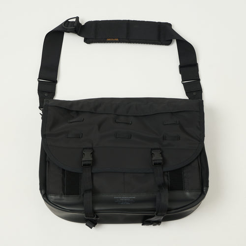 Porter-Yoshida & Co. Monochrome Messenger Bag - Black