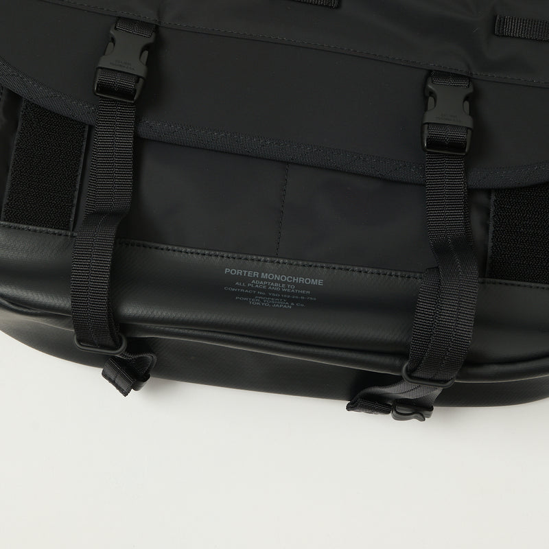 Porter-Yoshida & Co. Monochrome Messenger Bag - Black