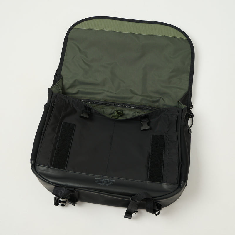 Porter-Yoshida & Co. Monochrome Messenger Bag - Black