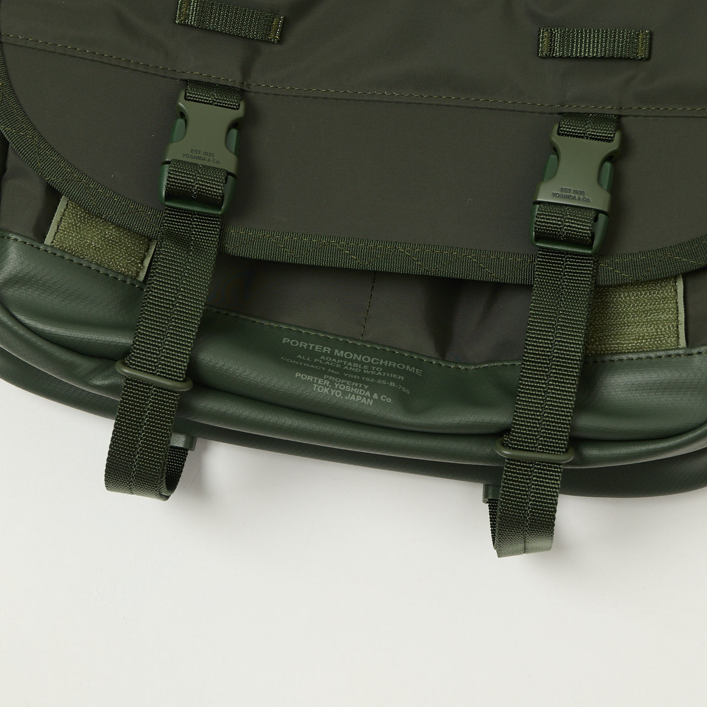 Porter-Yoshida & Co. Monochrome Messenger Bag (Small) - Olive